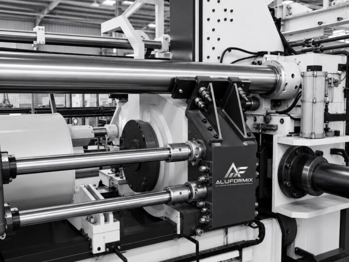 ALUFORMIX hydraulic aluminium extrusion press cylinder, columns and main ram